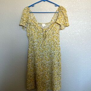 Floral Yellow Dress